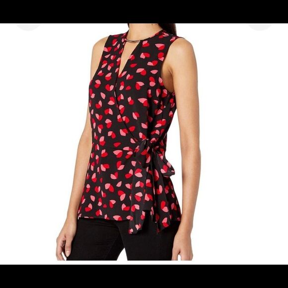 Michael Kors Petal Passion Crossover Top for Valentine - Picture 2 of 3